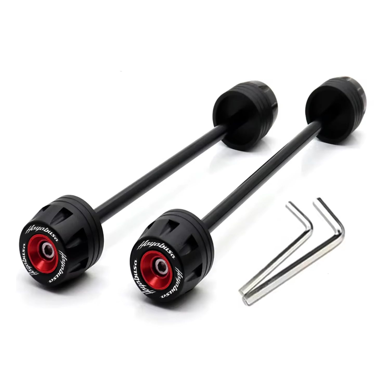 Suzuki Hayabusa, GSX1300R, Gen 2 & Gen 3 Front & Rear Axle Fork Wheel Protector Sliders – Enhanced Fall & Crash Protection