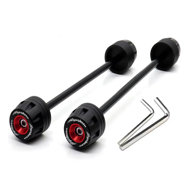 Suzuki Hayabusa, GSX1300R, Gen 2 & Gen 3 Front & Rear Axle Fork Wheel Protector Sliders – Enhanced Fall & Crash Protection