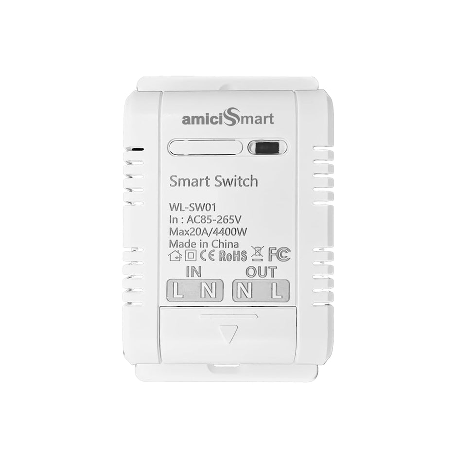 20A WiFi Smart Timer Switch | 4400W Load | Works with Alexa, Google & SmartLife App amiciKart