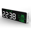 Digital LED Alarm Clock – Temperature & Humidity Display, Triple Alarm, Large LED Screen amiciKart
