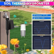 WIFI Smart Solar Water Timer & Irrigation Controller with DN20 Valve & Soil Moisture & Temperature Sensor, IP65 Waterproof, Solar +Type-C Rechargeable
