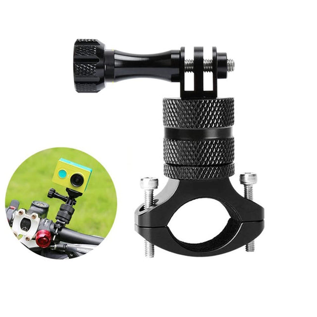 Aluminium Alloy 360° Rotatable Handlebar Mount for GoPro & Action Cameras with Corrosion Resistance
