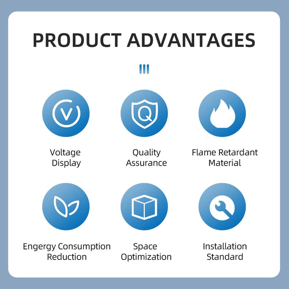 3-Phase Voltage Meter,AC 80~500V Mini Voltage Tester with 3 LED Display & 1.8cm Wide Only amiciKart