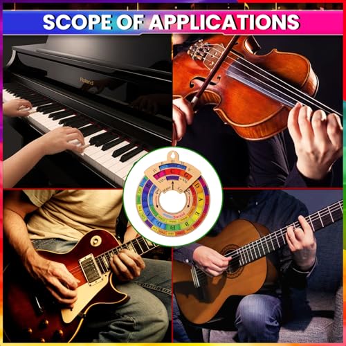 Circle of Fifths Wheel – Music Theory Reference Chart for Songwriters, Musicians & Students