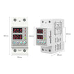 Automatic Over/Under Voltage & Overload Protector, 220V 63A DIN-Rail Mount with LED Display & Auto Reconnect