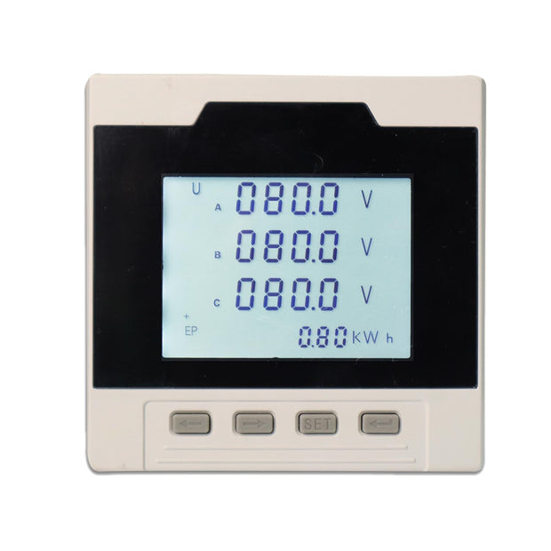 Digital 3-Phase Energy Meter with RS-485, Voltage/Current/Power Monitoring, 230VAC
