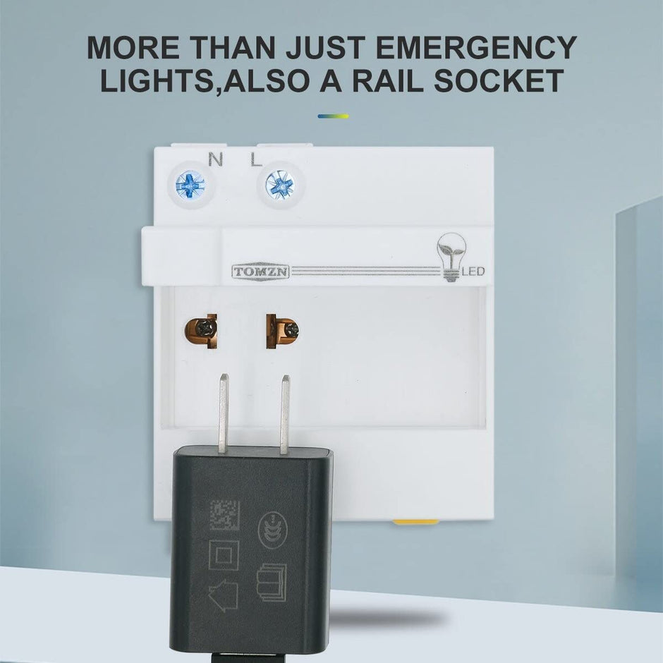 amiciSmart 230V Emergency Light, Auto Rechargeable LED Light for Fuse Box, Electric Panels