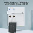 amiciSmart 230V Emergency Light, Auto Rechargeable LED Light for Fuse Box, Electric Panels
