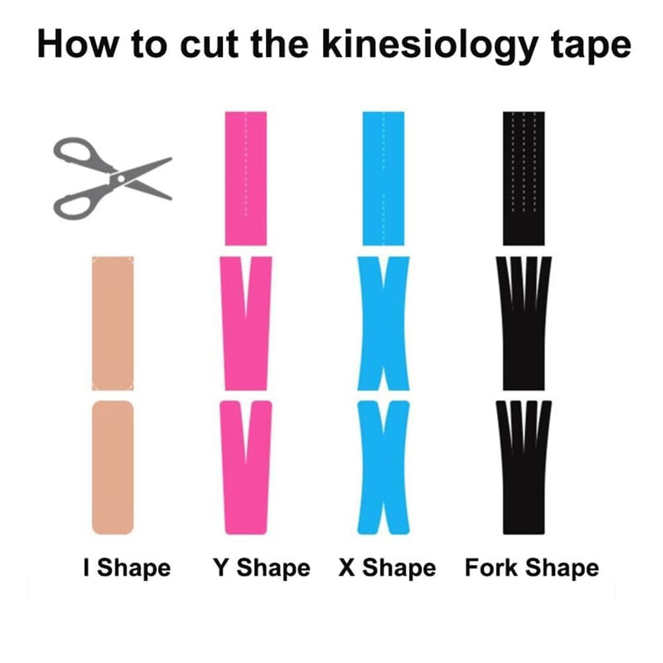 Kinesiology Tape, 5m Long Elastic Therapeutic Tape for Muscle Pain Relief
