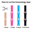 Kinesiology Tape, 5m Long Elastic Therapeutic Tape for Muscle Pain Relief