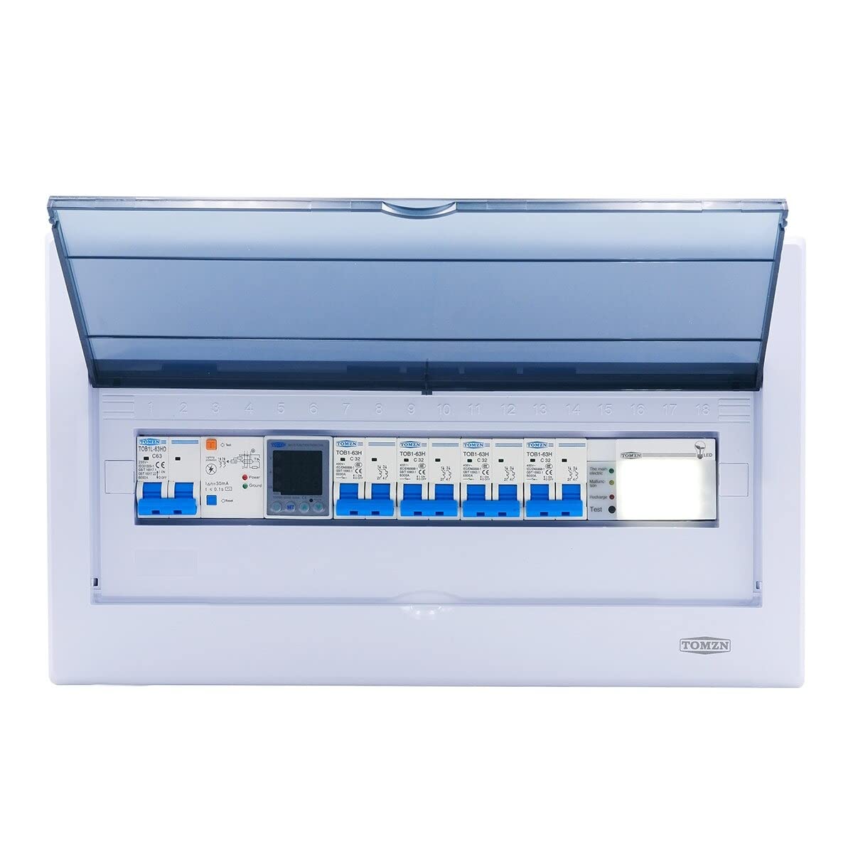 230V Emergency Light, Auto Rechargeable LED Light for Fuse Box, Electric Panels