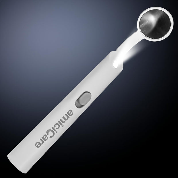 Dental Inspection Mirror with LED Light - Anti-Fog Oral Mirror for Teeth Inspection amiciKart c0tmiz-hs.myshopify.com