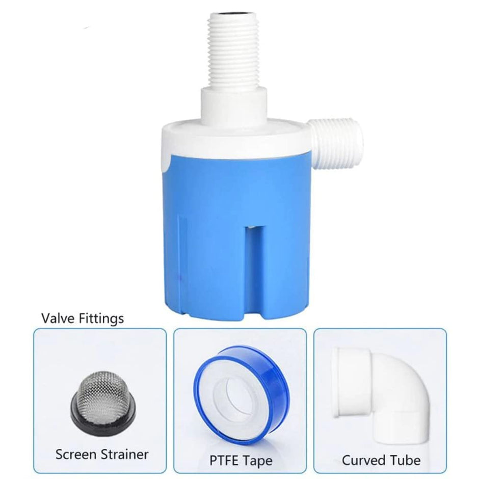 1/2 Inch Automatic Water Level Controller Float Ball Valve with Rust & Corrosion Proof ABS Body amiciKart c0tmiz-hs.myshopify.com