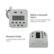 amiciTools CN101A Digital LCD Programmable Timer Switch Relay AC 220V, 16A (White)