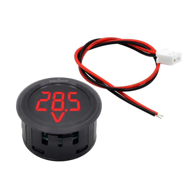DC 5–100V Mini LED Voltmeter 3-Digit Green Display Bike & Vehicle Battery Voltage Monitor