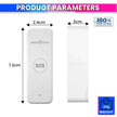 Wi-Fi SOS Call Button Wireless Emergency Alert Transmitter One-Touch Alarm SmartLife App Control
