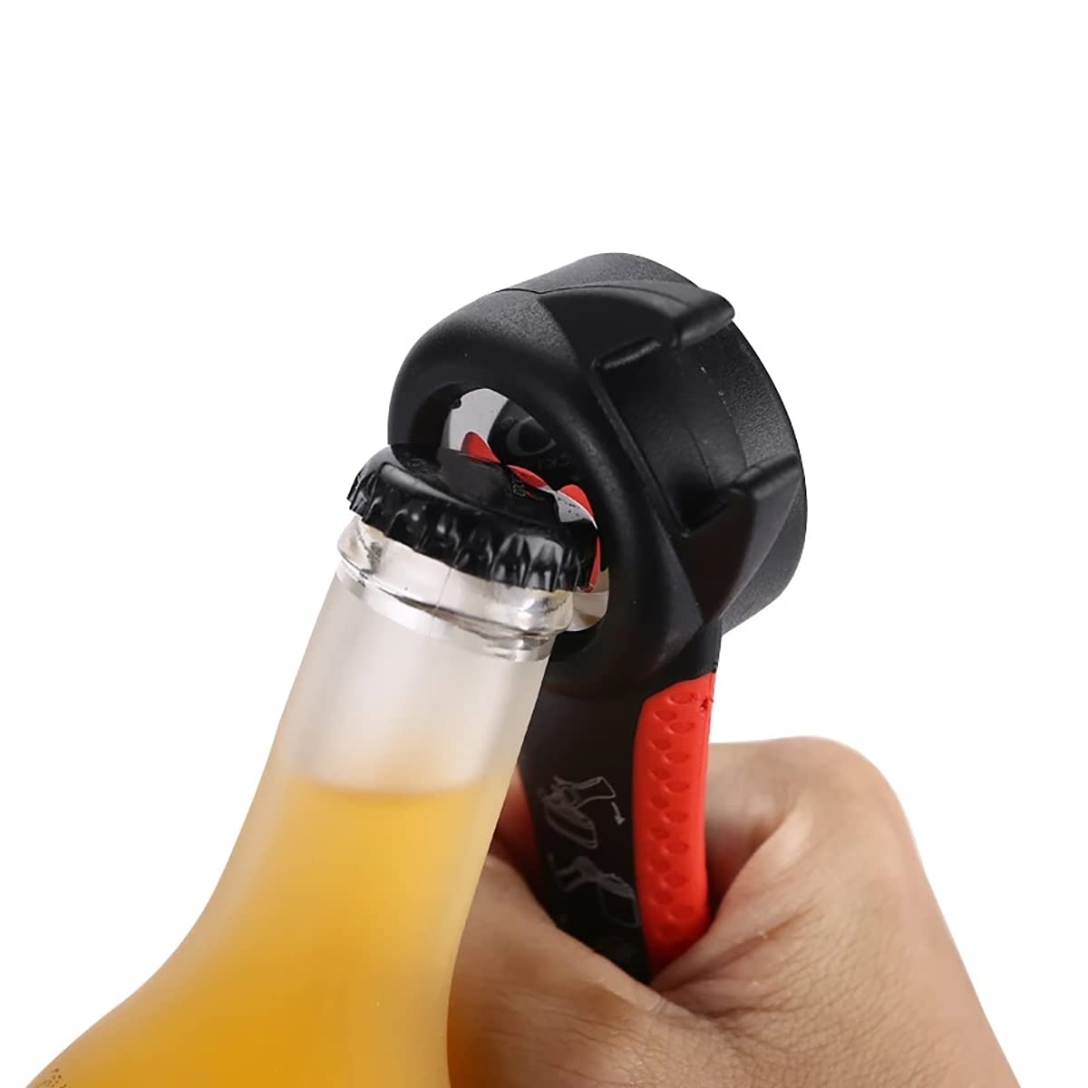 5-in-1 Bottle Opener - Versatile Multi-Function Tool for Twist-Off Caps, Metal Caps, Jar Lids and Cans