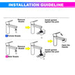 Automatic Touchless Tap, Upgraded Dual Sensor Water Faucet With Type-C Charging And 2 In 1 Adapter