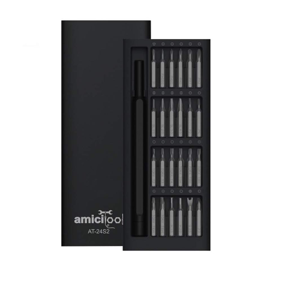 24 in 1 Precision Screwdriver Set S2 Steel Multi-Purpose Magnetic Bits with Smart Case amiciKart c0tmiz-hs.myshopify.com