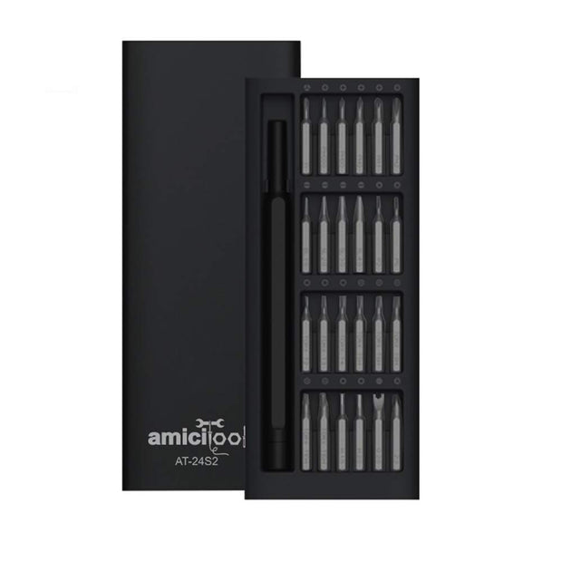 24 in 1 Precision Screwdriver Set S2 Steel Multi-Purpose Magnetic Bits with Smart Case amiciKart c0tmiz-hs.myshopify.com