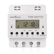 220V 60A Digital Programmable Timer Switch – 28 ON/OFF Settings, LCD Display, Battery Backup