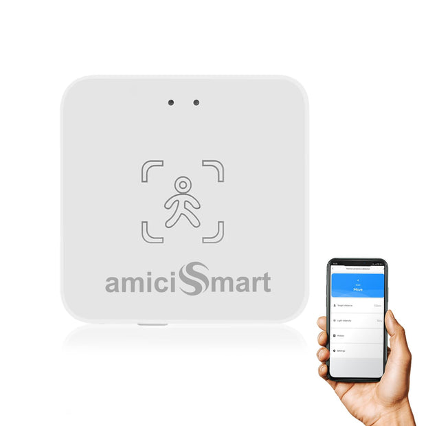 24G Radar Human Presence Detector, mmWave Motion Sensor- Smart Life App Compatible | Photocell Sensor for Light Intensity Detection