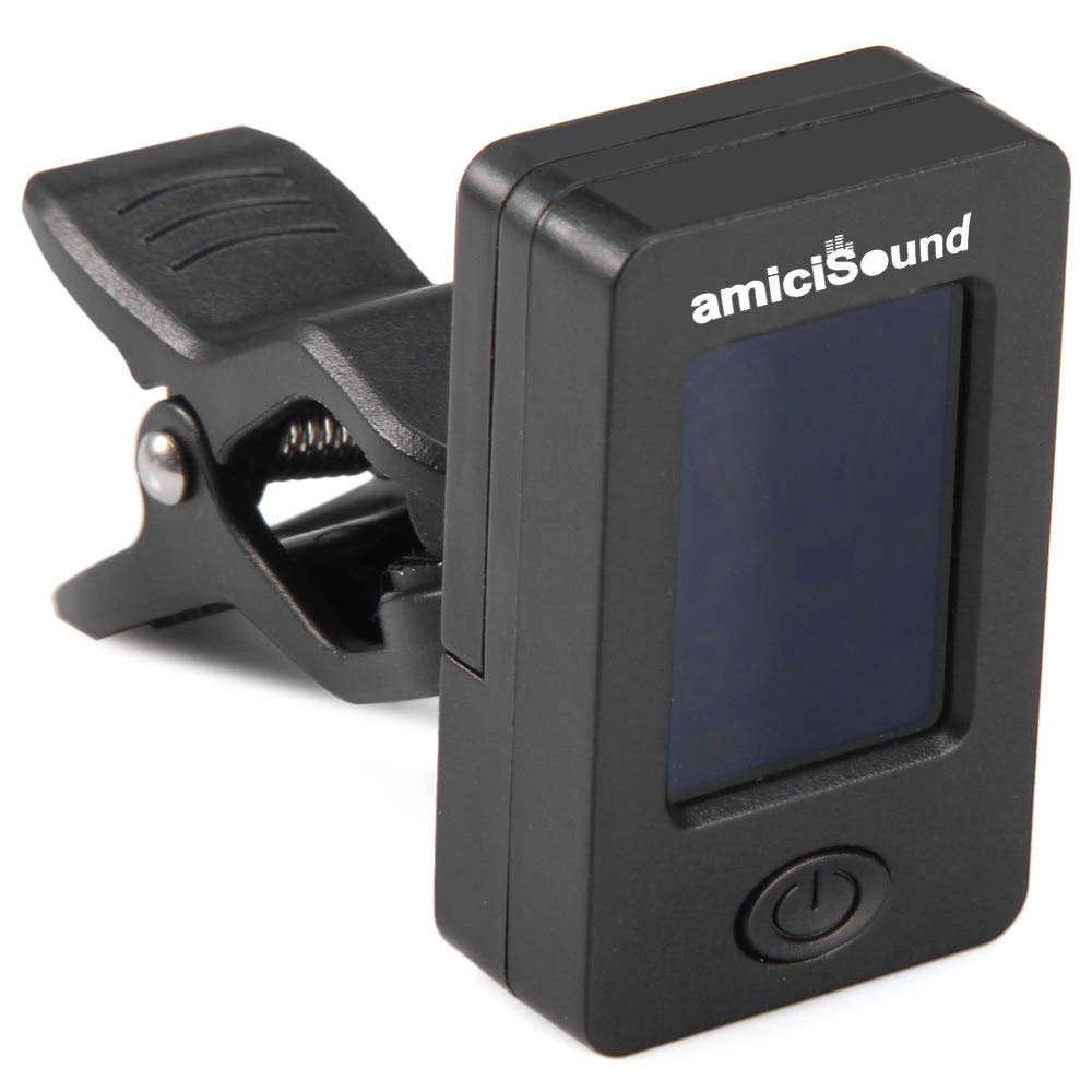 Automatic Clip-on Tuner for Chromatic Guitar Bass, Violin, Ukulele With Digital LCD Display amiciKart