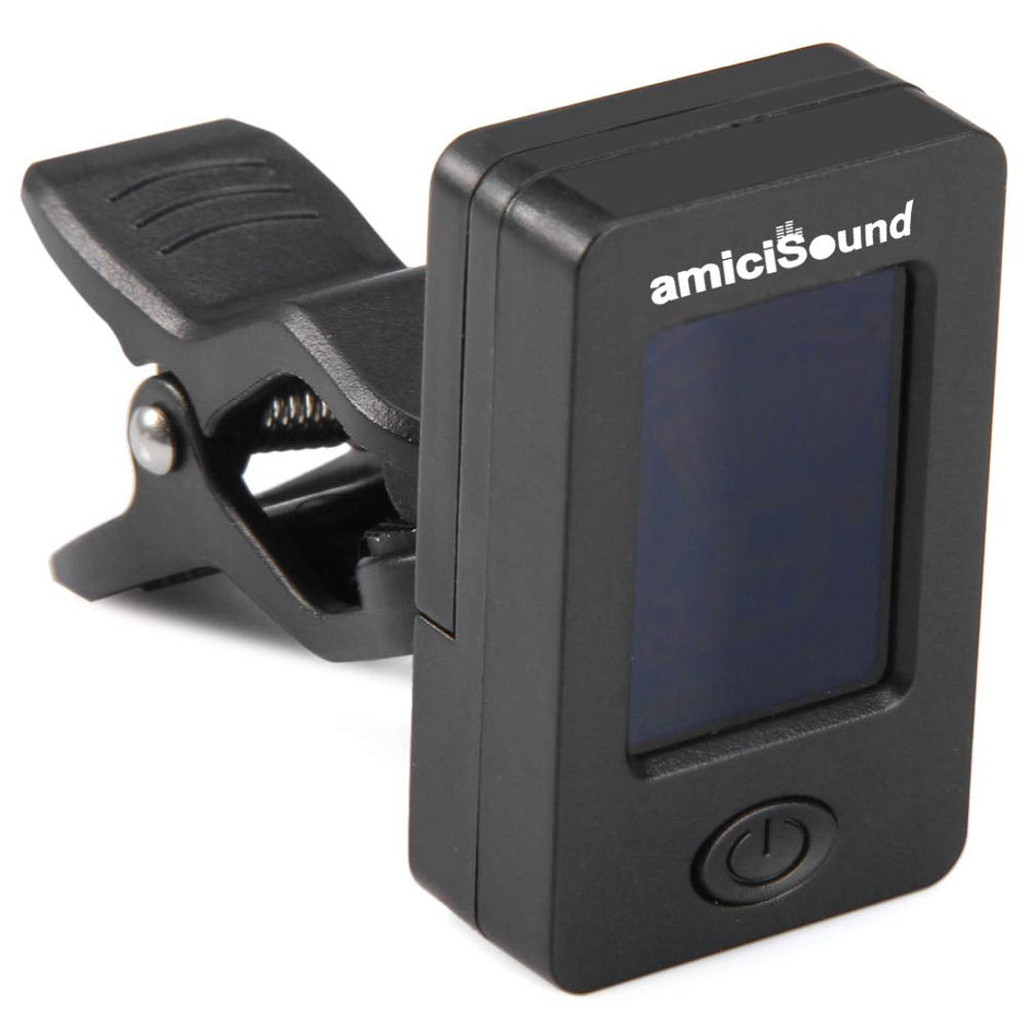 Automatic Clip-on Tuner for Chromatic Guitar Bass, Violin, Ukulele With Digital LCD Display amiciKart