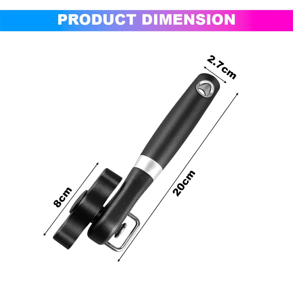 Can Opener, Manual Tin Opener with Anti-Slip Grip Handle and Stainless Steel Sharp Blade amiciKart c0tmiz-hs.myshopify.com