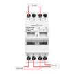 63A Dual Power Manual Transfer Switch 400V, 3-Phase Changeover Switch Power Source for Main & Backup Supply amiciKart