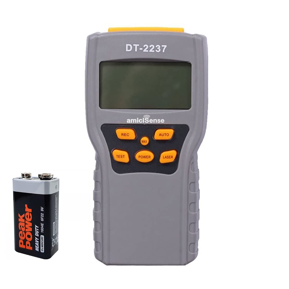 No-Contact LCD  Laser Tachometer, Sampling Rate 0.5s With 99999 RPM Count and 9V Battery