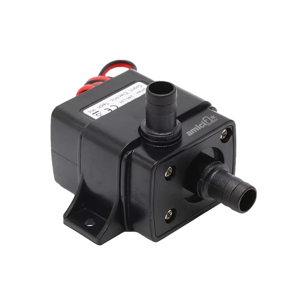 12V DC Brushless Submersible Water Pump, 4.8W Motor 240LPH Flow Rate, 3M Lift Height & Ultra-Quiet Operation amiciKart