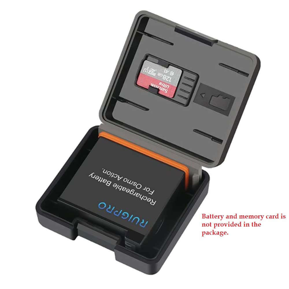 GoPro Hero 10 Battery Case with Memory Card Holder, Battery Storage Box for GoPro Hero 11/10/9/8/7/6/5/4/3