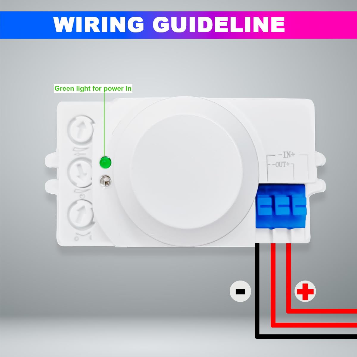 360 Degree Microwave Motion & Light Sensor, Auto On/Off with Radar & Photocell, 12–24V DC amiciKart c0tmiz-hs.myshopify.com