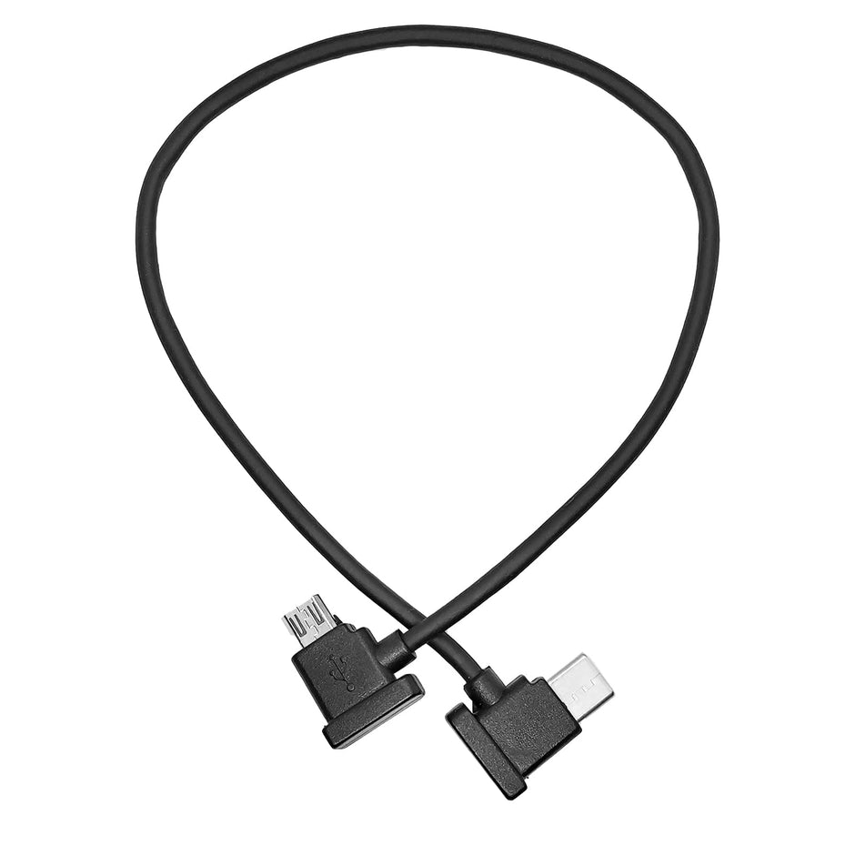Drone Cable – USB Type-C OTG Data Cable for DJI Mavic Mini 1 Remote Controller (30cm, Black) amiciKart