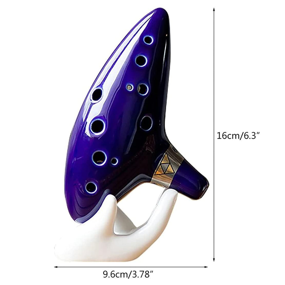 12 Hole Ocarina Alto C Key Ceramic Flute Folk Musical Instrument with Neck Strap, Carry Bag & Music Score amiciKart c0tmiz-hs.myshopify.com