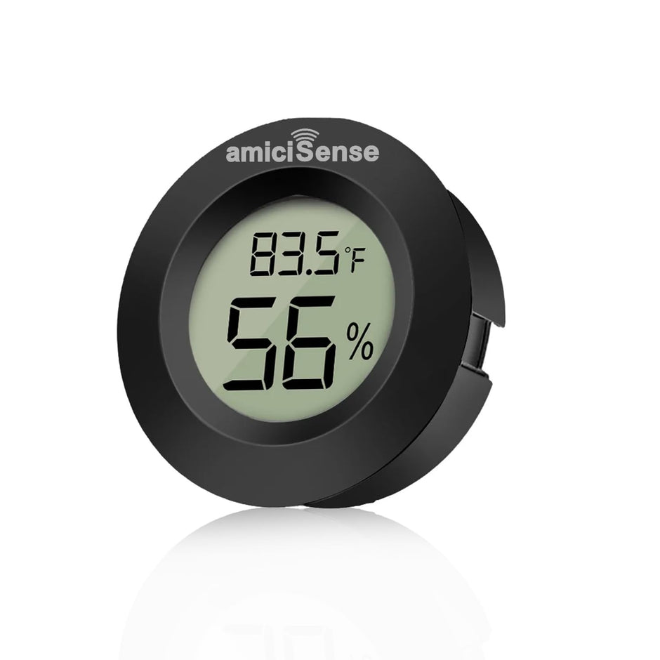 Mini Digital Thermometer & Hygrometer – Compact Temperature & Humidity Monitor with Back Sensor for Home, Car & Office