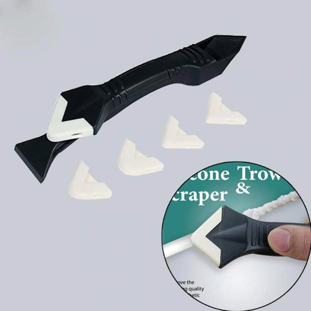 Silicon Caulking Tool,Sealant Spreader Spatula and Scrap/Caulk/ Removal with 5 Angle Pads amiciKart c0tmiz-hs.myshopify.com