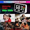 4-in-1 Decibel Meter – 30–130 dBA Sound Level with LED Display, Temp, Humidity & Clock