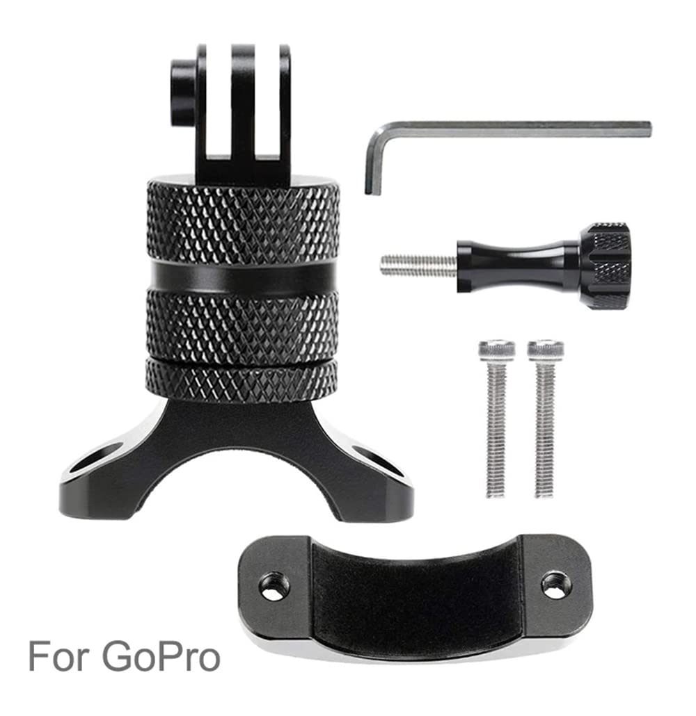 Gopro Handlevar Mount Aluminium Alloy 360° Rotatable Handlebar Mount for GoPro & Action Came ...