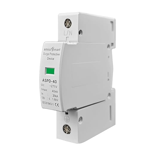 amiciSmart AC Surge Protector, 385V 30KA~60KA SPD Lightning Protection Device