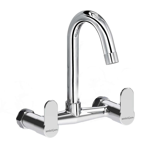 100% Pure Brass Sink Mixer Tap – Corrosion-Resistant Dual-Handle Hot & Cold Water Mixer amiciKart c0tmiz-hs.myshopify.com