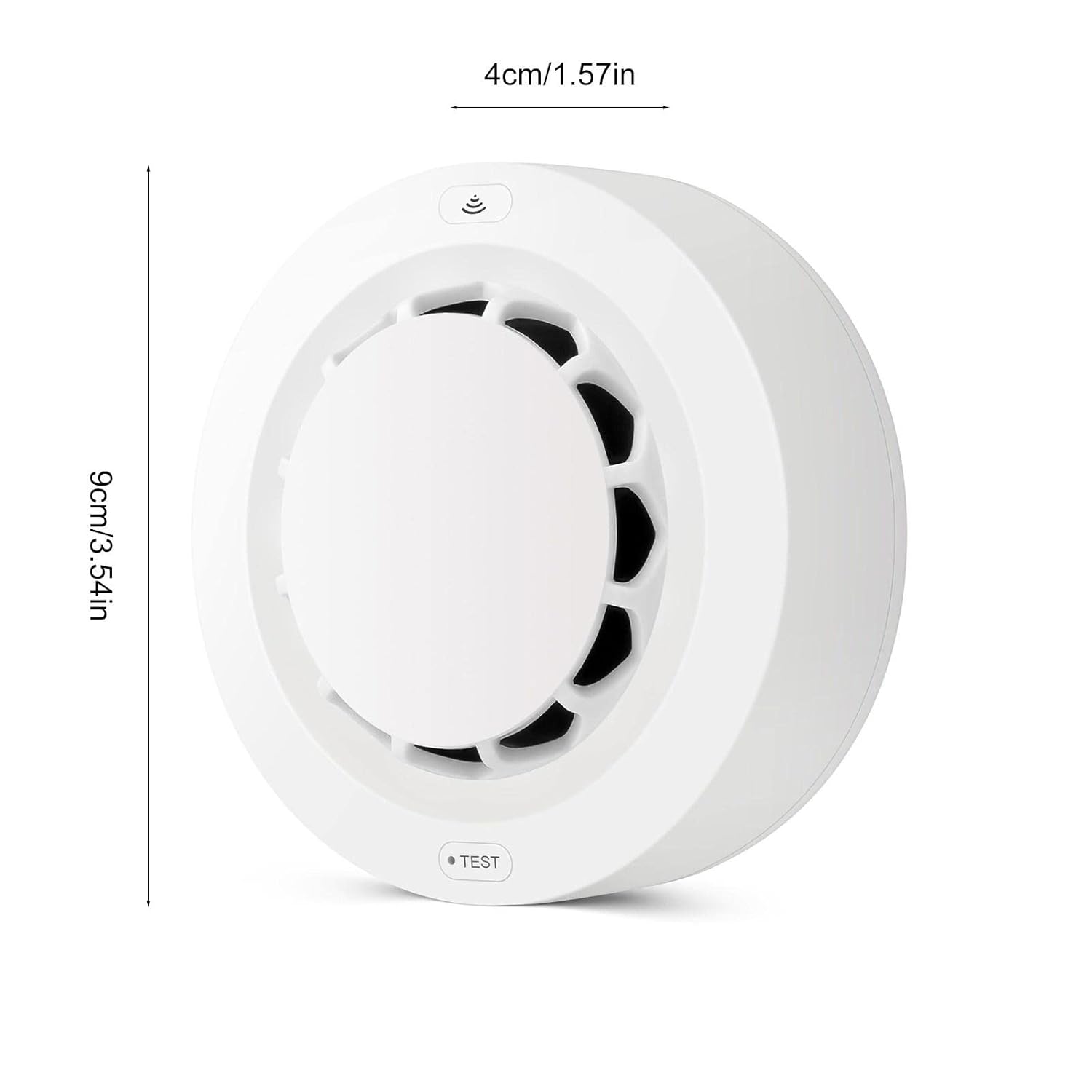 amiciSmart WiFi Smoke Detector, Fire Alarm Sensor SmartLife App Compatible for Home Protection with Test Function, Battery Operated