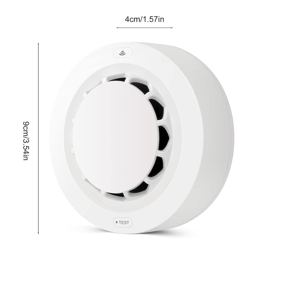 WiFi Smoke Detector, Fire Alarm Sensor for Home Protection with Adjustable Sensitivity & Battery Operated amiciKart