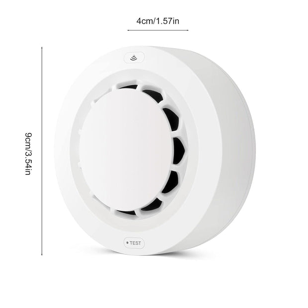 WiFi Smoke Detector, Fire Alarm Sensor for Home Protection with Adjustable Sensitivity & Battery Operated amiciKart
