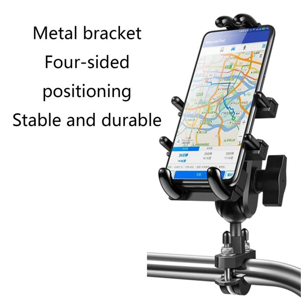 Motorcycle Phone Holder, 360° Rotatable Smartphone Mount for 4.7 inch to 7.2 inch Phone amiciKart c0tmiz-hs.myshopify.com