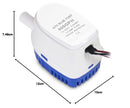 DC Bilge Pump, Automatic On/Off Switch for Water Drainage