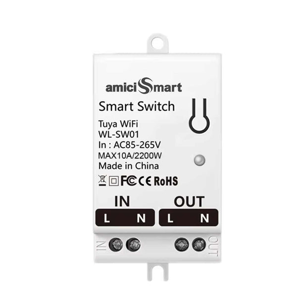 Smart Switch for Home Automation, Timer Switch Compatible with Alexa, Google Assistant Works with SmartLife App for Mobile Control amiciKart