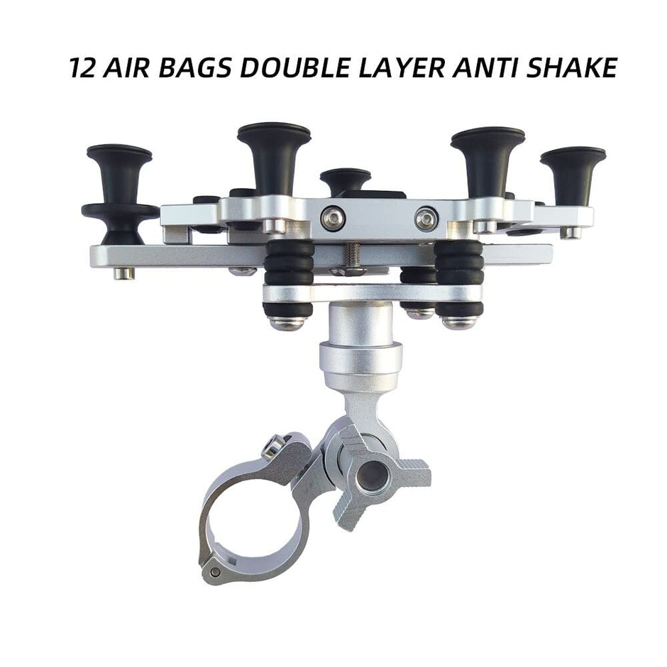 amiciAuto Motorcycle Phone Mount, Anti-Shake Mobile Holders for Bikes, 360? Rotatable Aluminum Frame Compatible with 5.1 inch to 7.2 Inch Phone