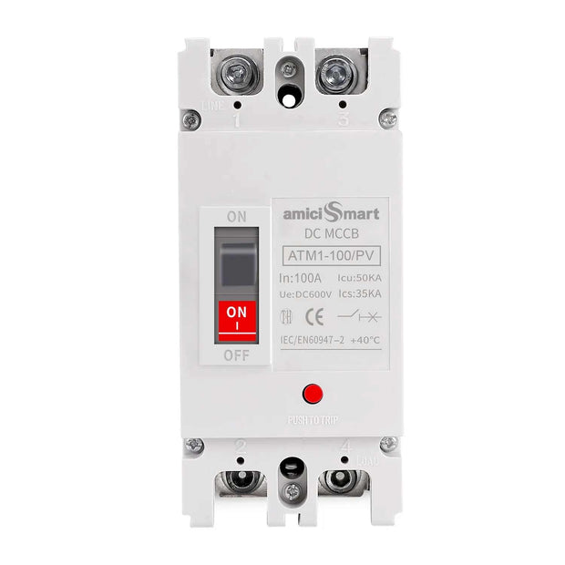 600V DC Circuit Breaker for Solar, Wind, and Hydropower Photovoltaic Overload & Short-Circuit Protection Switch